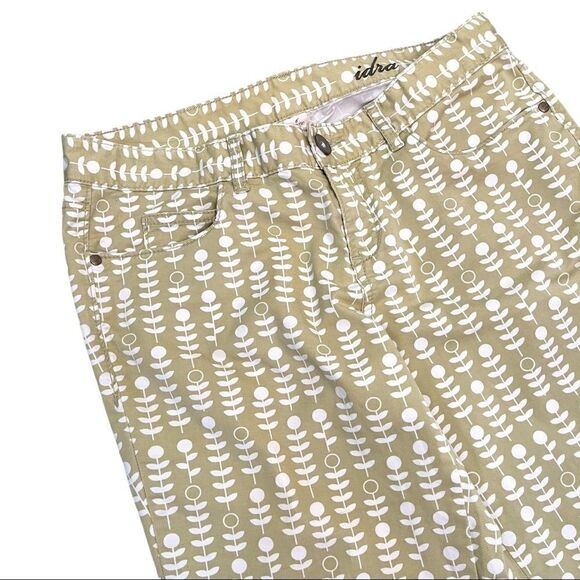 ANTHROPOLOGIE idra folkloric floral crop pants 6 - Picture 4 of 10